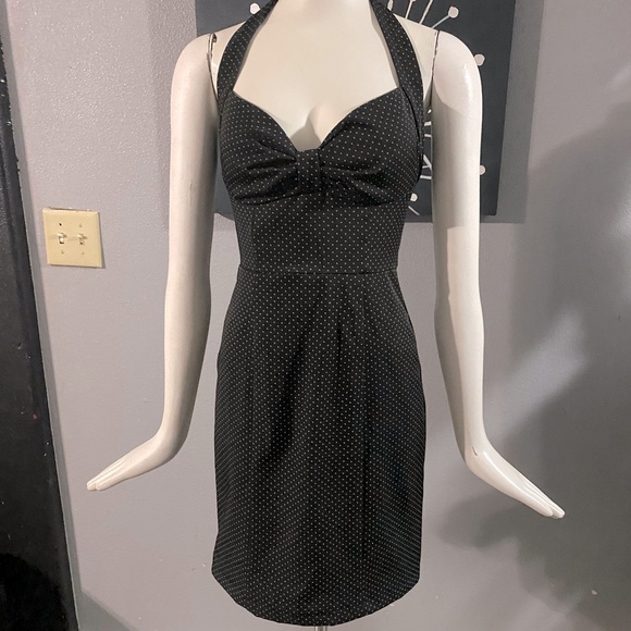 XOXO Dresses & Skirts - XOXO black with pink polka dot dress